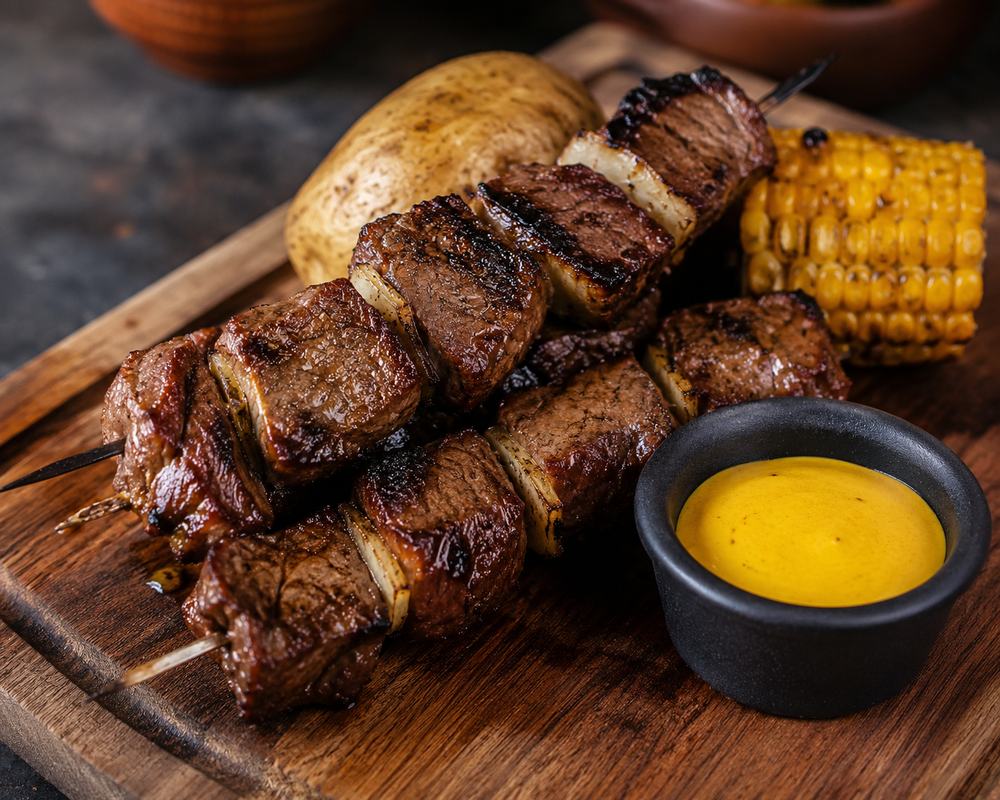 Anticuchos de res