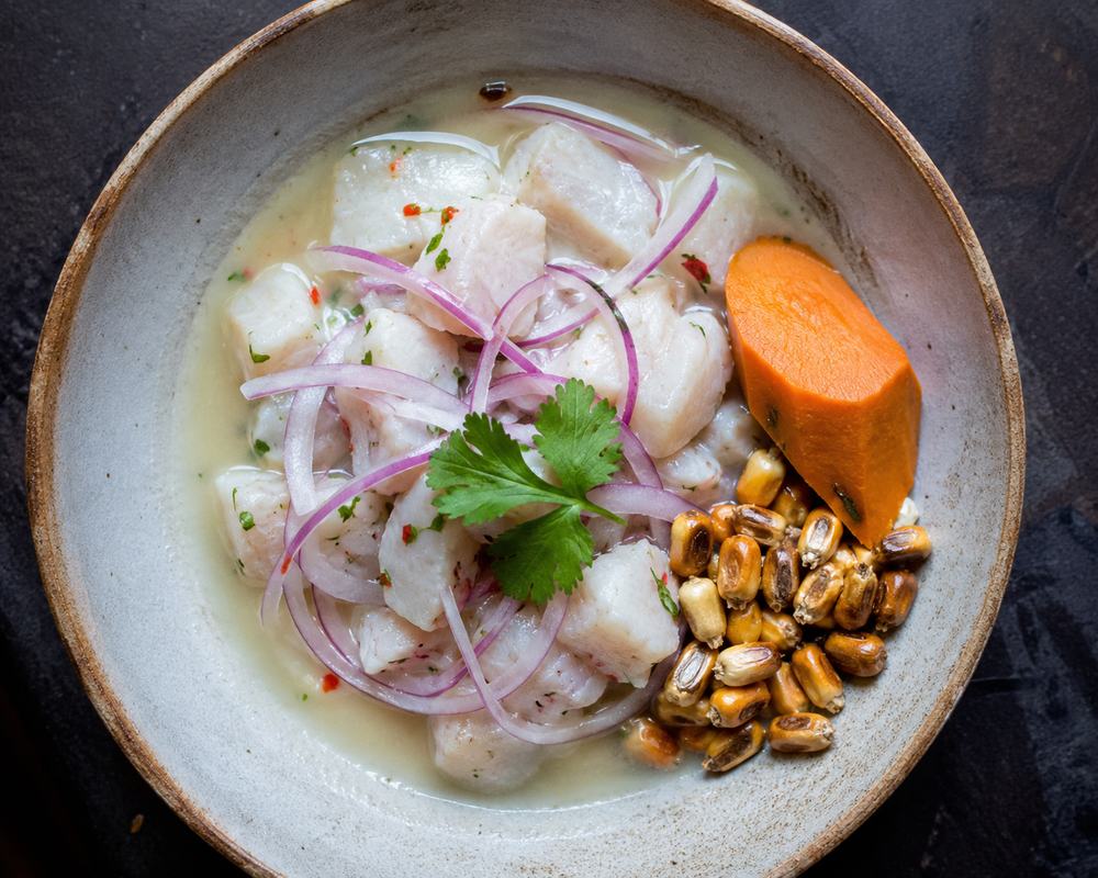 Ceviche de corvina